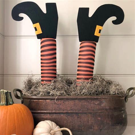 Spook up Your Outdoor Decor with Wicked Witch Legs Decoration Ideas